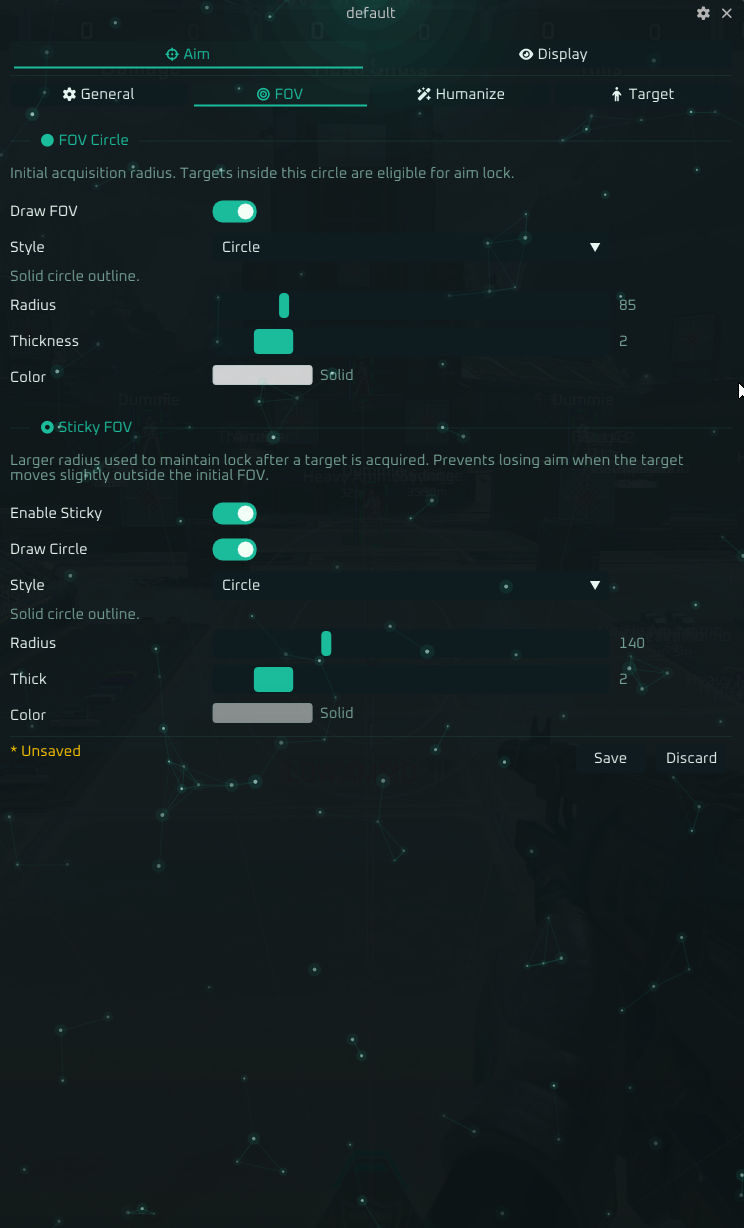 Apex Suite menu — tab 2